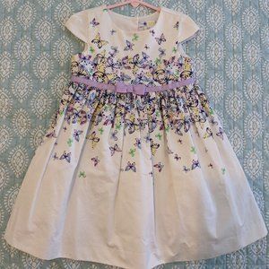 Girls Summer Dress Butterfly Motif 4T